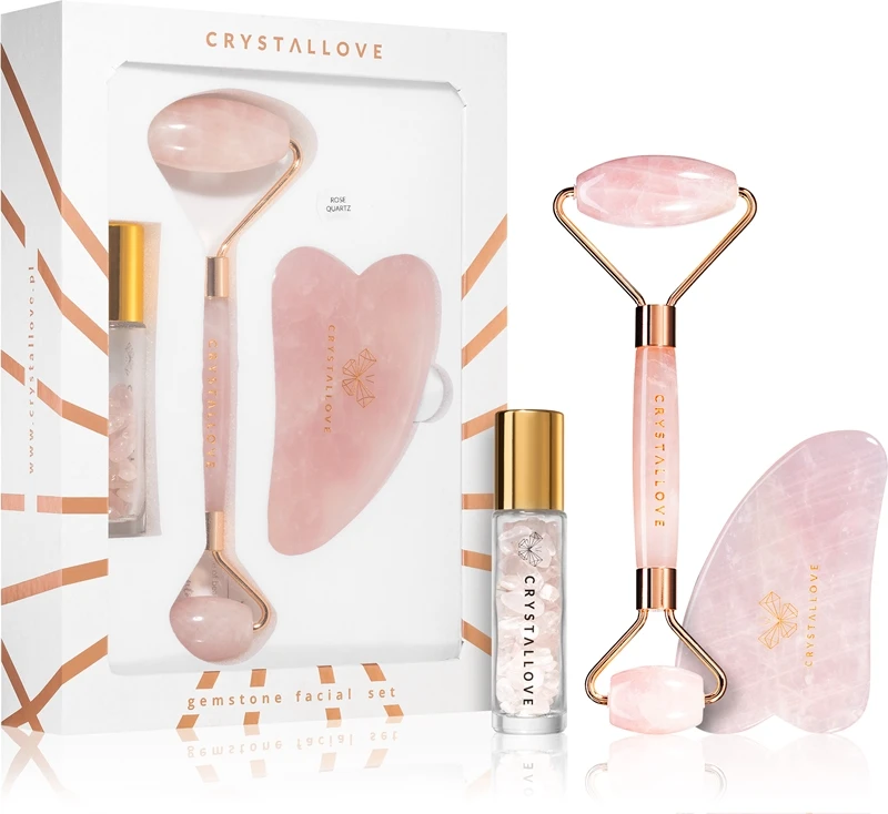 Crystallove Rose Quartz Beauty Set 3 Crystallove Rose Quartz Beauty Set