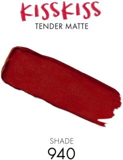 GUERLAIN KissKiss Tender Matte 13 GUERLAIN KissKiss Tender Matte -Bobbi Brown || Lancome || Clinique Soldes Magasin guerlain kisskiss tender matte rouge a levres longue tenue a effet mat 3