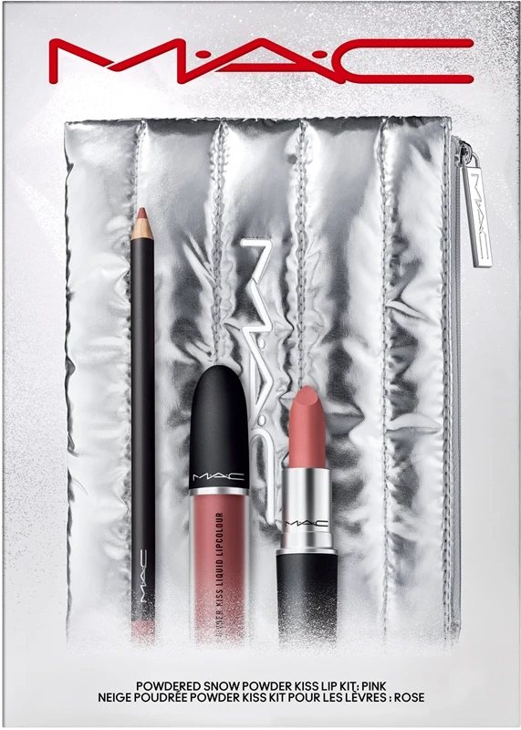 MAC Cosmetics Holiday Powdered Snow Kiss Lip Kit 3 MAC Cosmetics Holiday Powdered Snow Kiss Lip Kit
