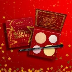 NYX Professional Makeup Gimme SuperStars! Highlighter Quad Palette -Bobbi Brown || Lancome || Clinique Soldes Magasin nyx professional makeup gimme superstars highlighter quad palette palette denlumineurs 2