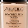 Shiseido Synchro Skin Glow Luminizing Fluid Foundation 1 Shiseido Synchro Skin Glow Luminizing Fluid Foundation -Bobbi Brown || Lancome || Clinique Soldes Magasin shiseido synchro skin glow luminizing fluid foundation fond de teint illuminateur spf 20 13
