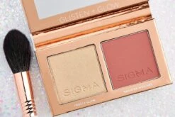 Sigma Beauty Glisten + Glow Cheek Duo -Bobbi Brown || Lancome || Clinique Soldes Magasin sigma beauty glisten glow cheek duo blush et enlumineur avec pinceau 2